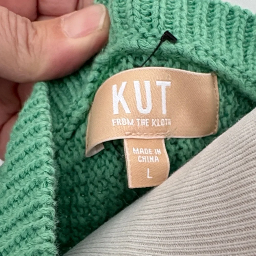 KUT Green Knit Women's Sweater - Picture 3 of 6